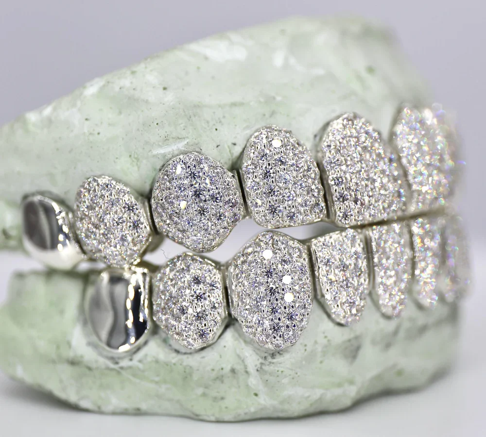 10 On 10 Capped Vvs Moisannite Diamond Grillz