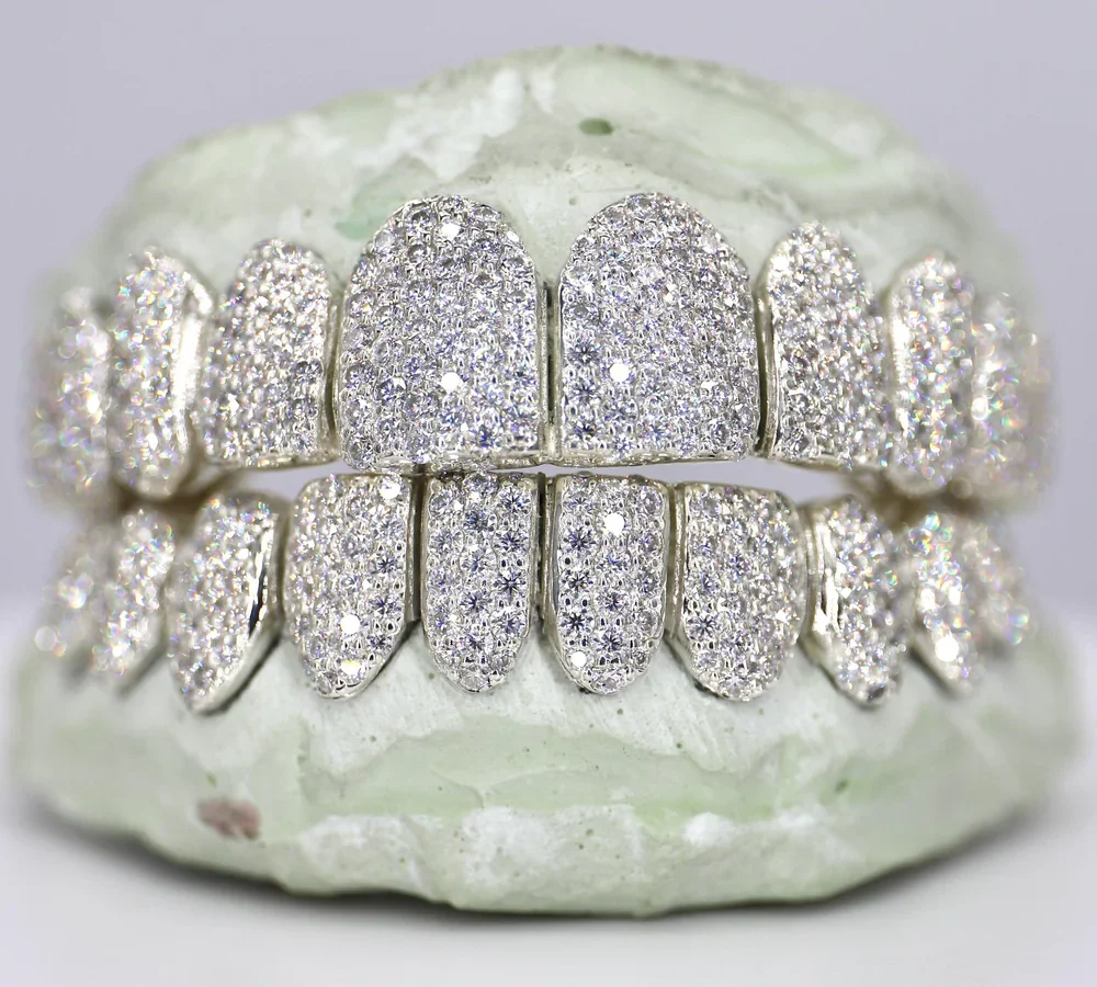 10 On 10 Vvs Moisannite Diamond Grillz