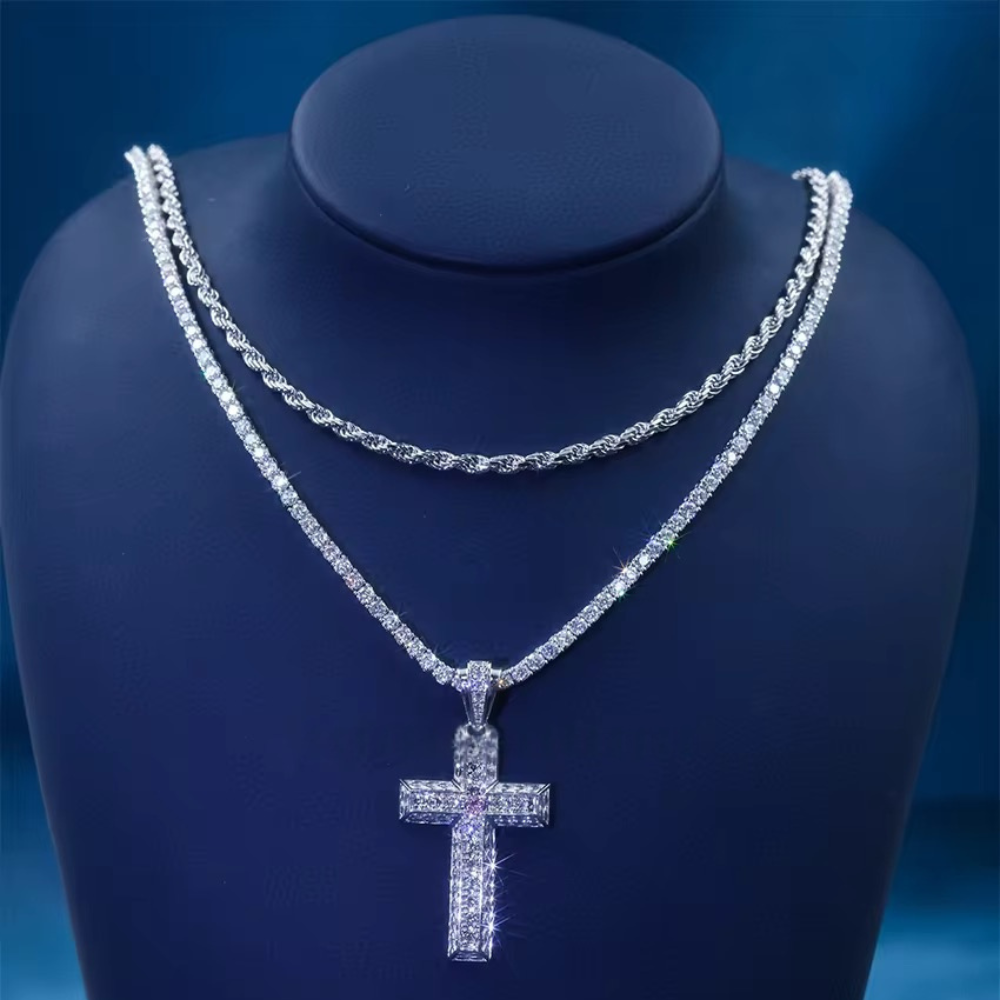 Crowned Lion VVS Moissanite Necklace