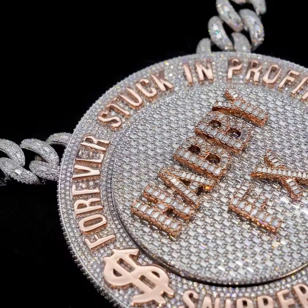 Moissanite Diamond Necklace 3 - Image 3